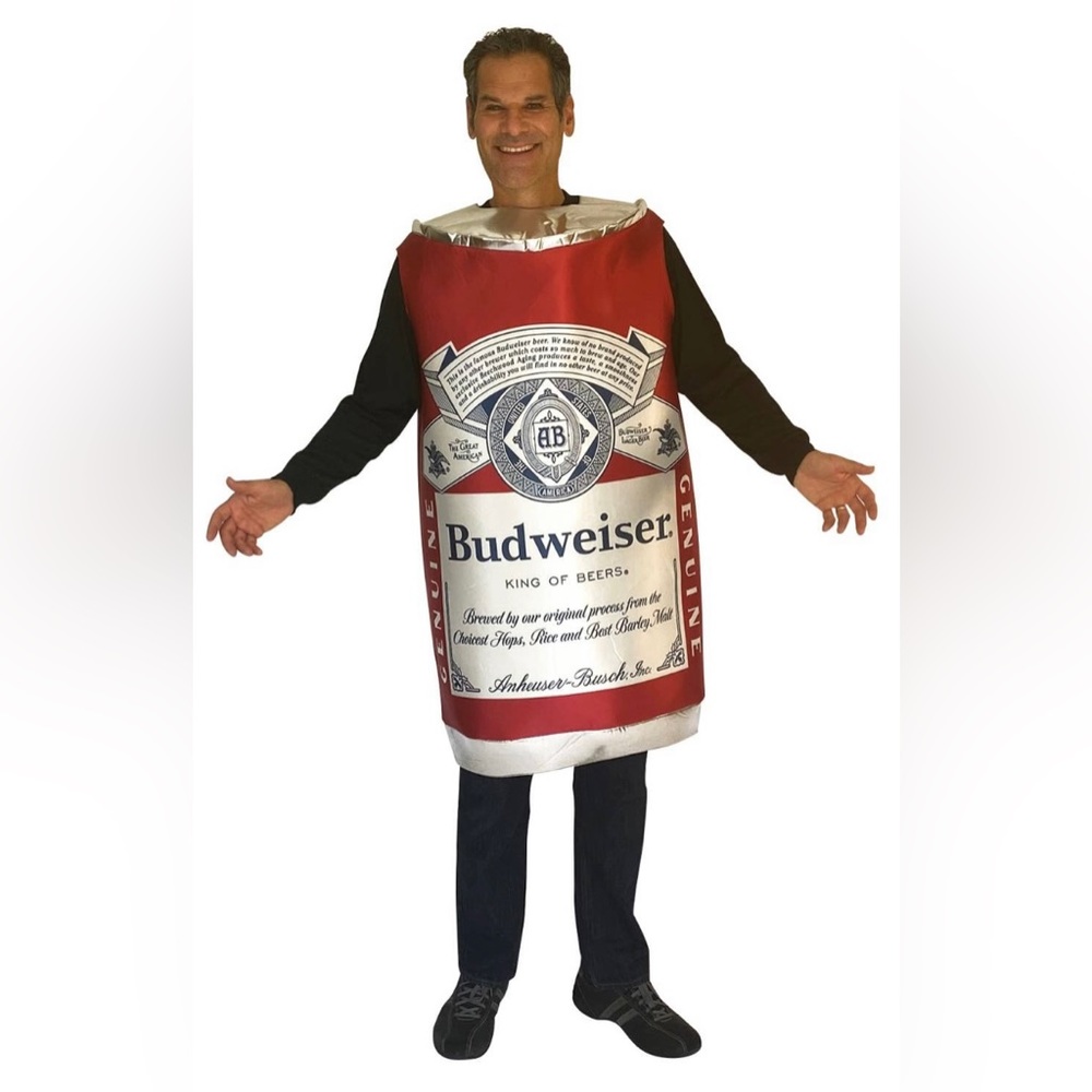 Budweiser beer can costume